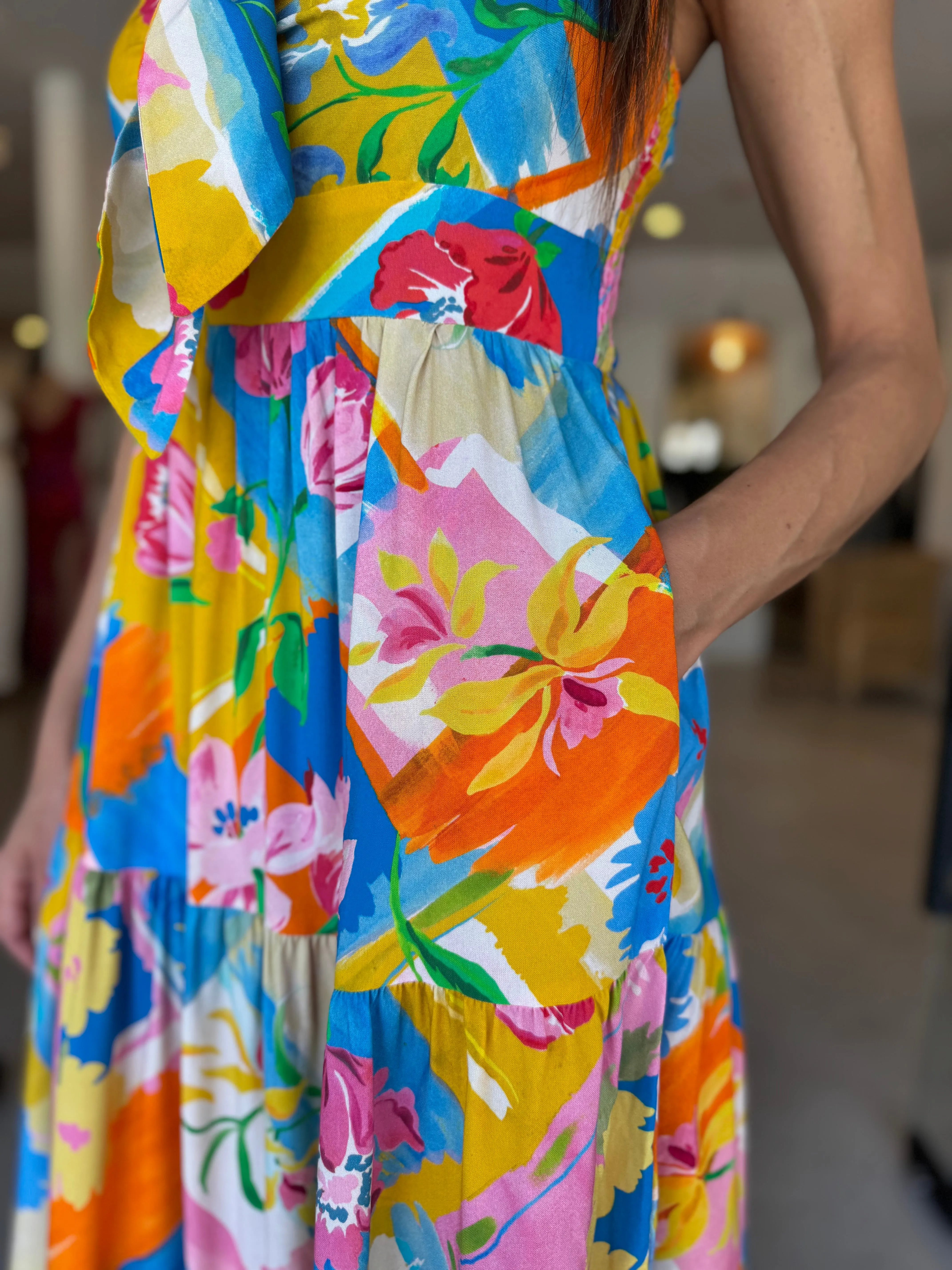 KIANAH TIE DRESS PRINT