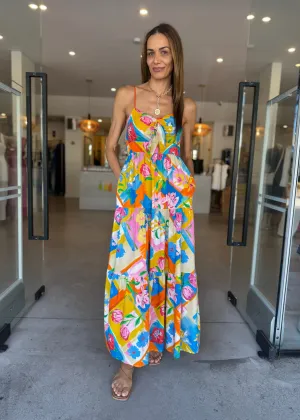 KIANAH TIE DRESS PRINT