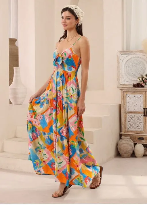 KIANAH TIE DRESS PRINT