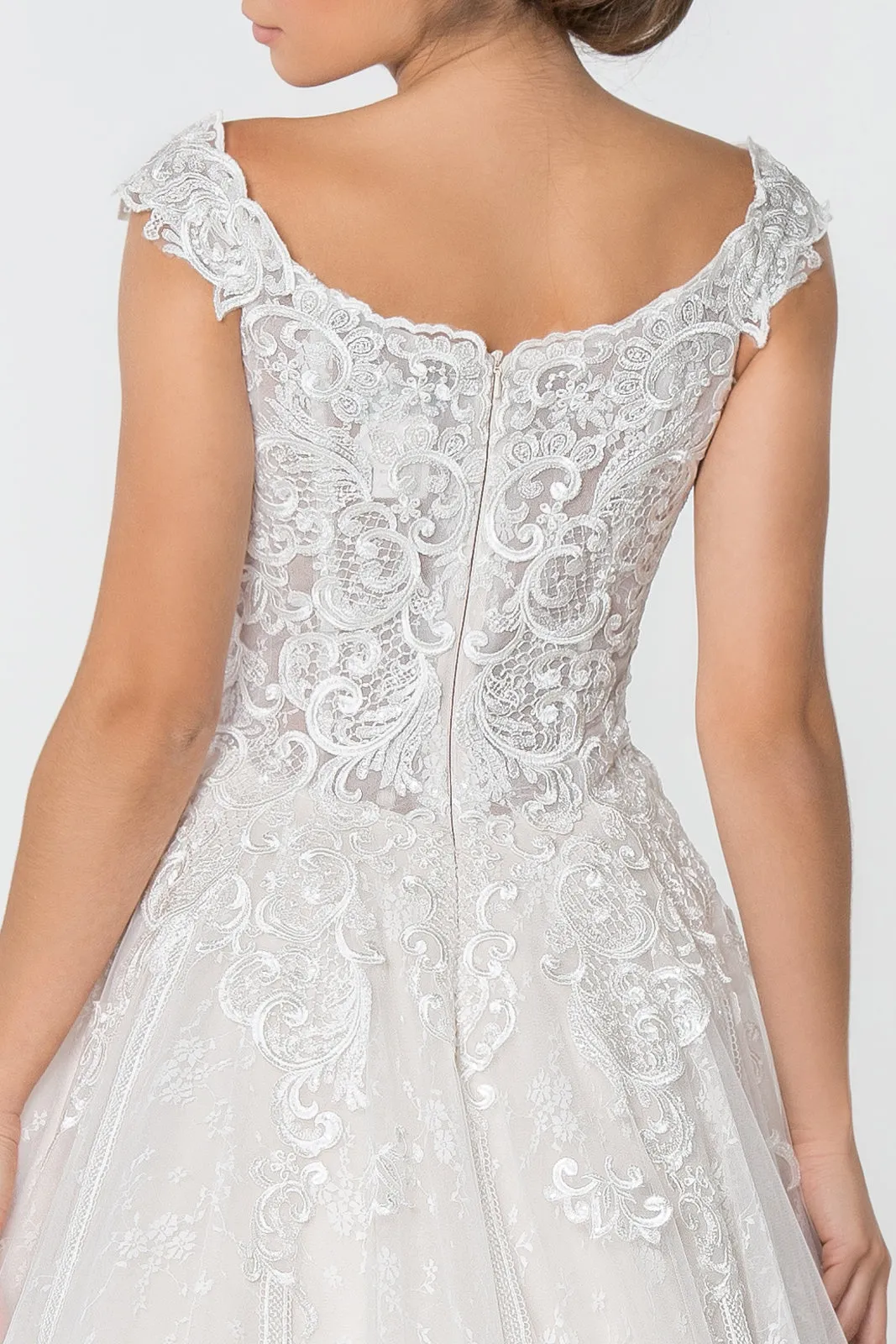 Lace Embellished Bodice A-Line Wedding Gown
 GLGL2823