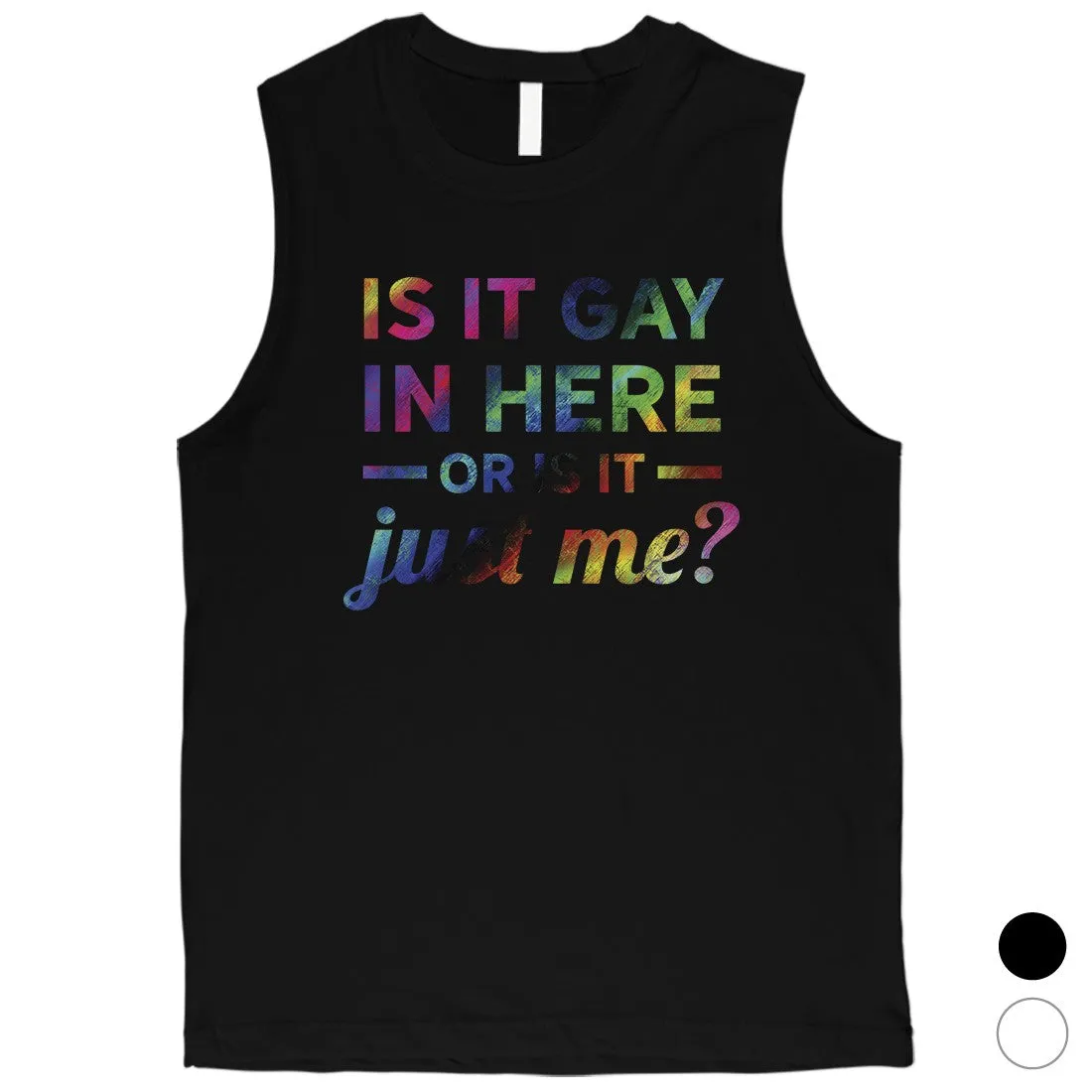 LGBT Gay In Here Rainbow Mens Muscle Top