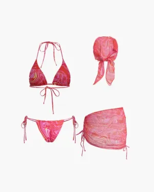 Loreva – Versatile styling – Four-piece bikini set