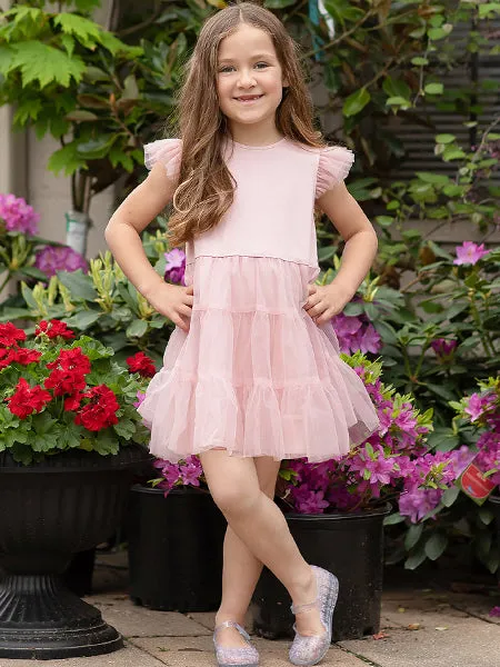 Mabel   Honey Blossoms & Blossoms Rayon Tulle Dress Girls