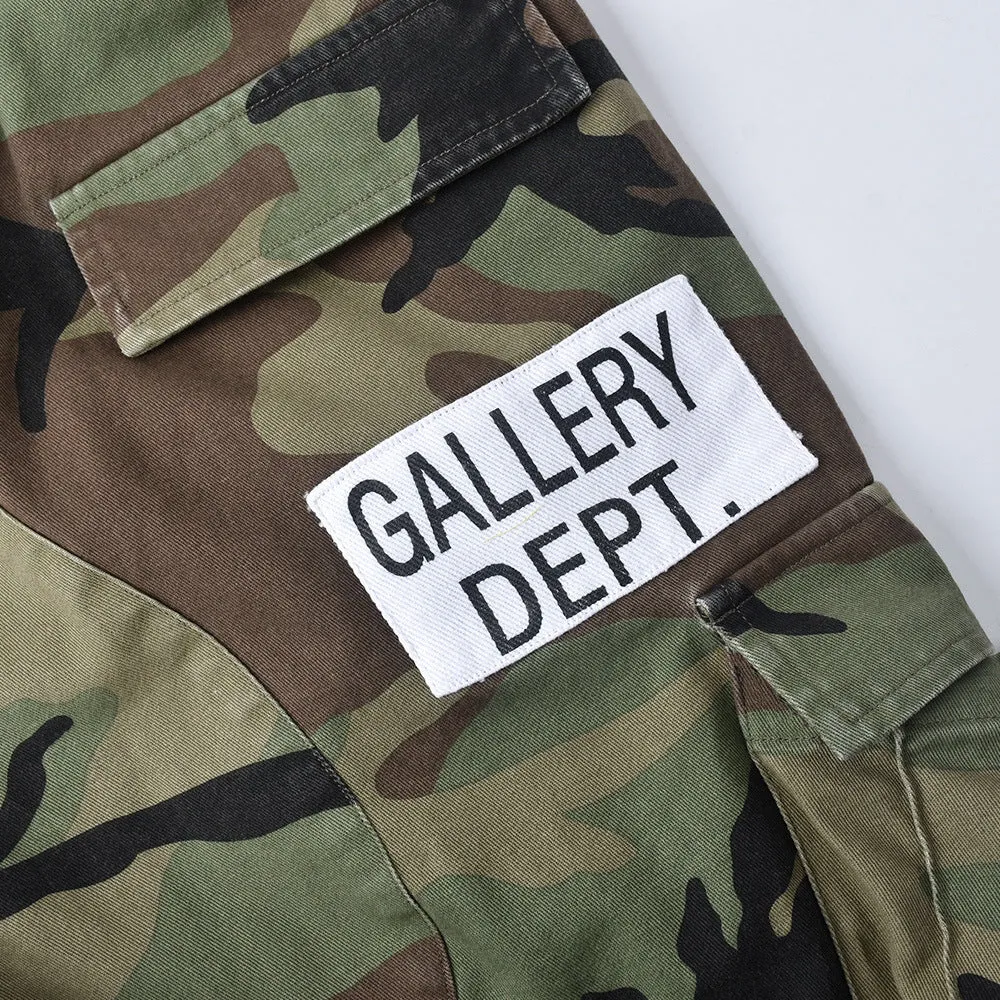 MB FASHION Camo Cargo Shorts with Elastic Waistband 6495LY