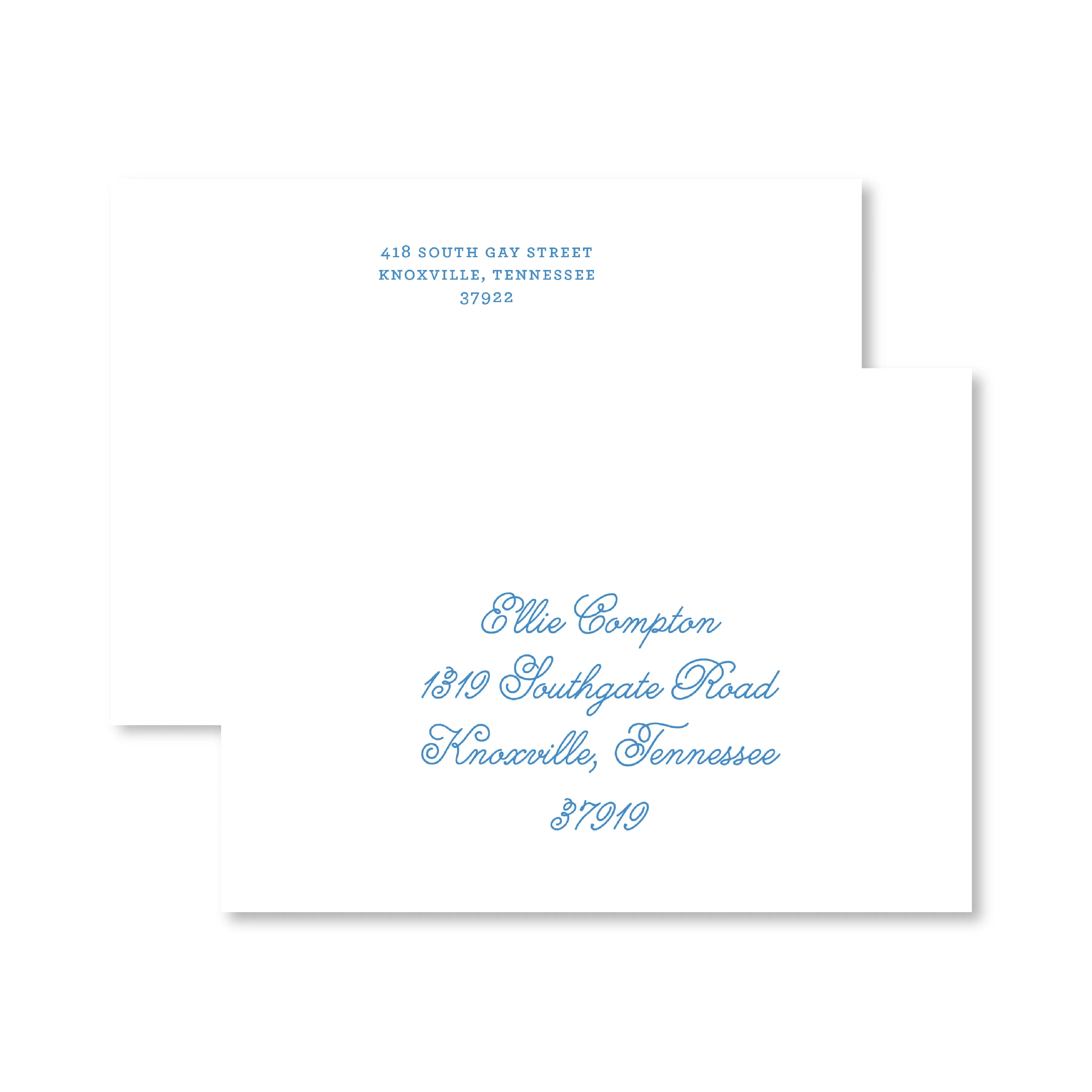 Melanie Blue Invitations