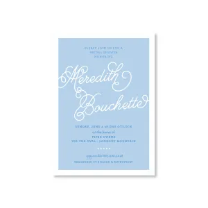 Melanie Blue Invitations