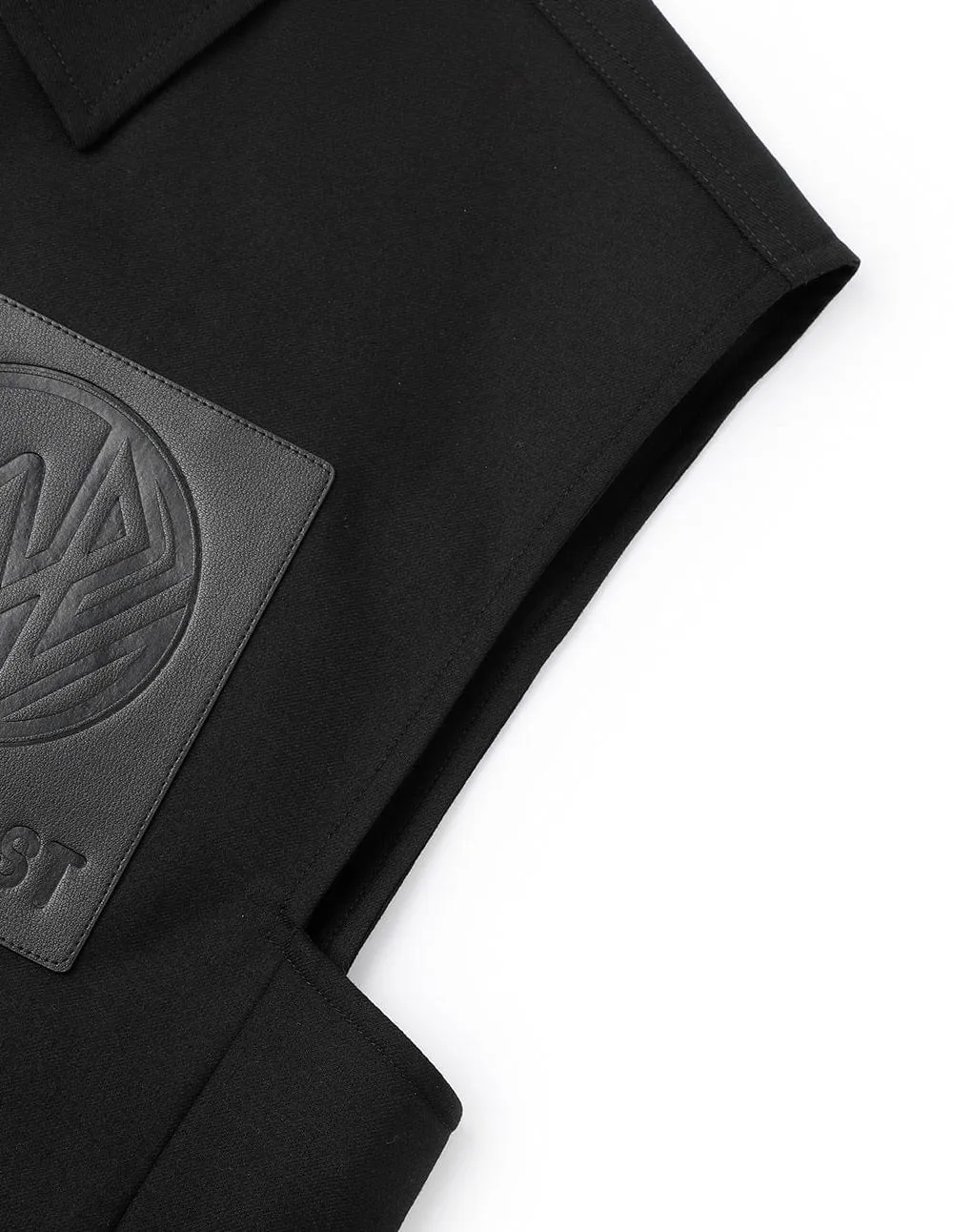 Men's Black Wool Blend Vest