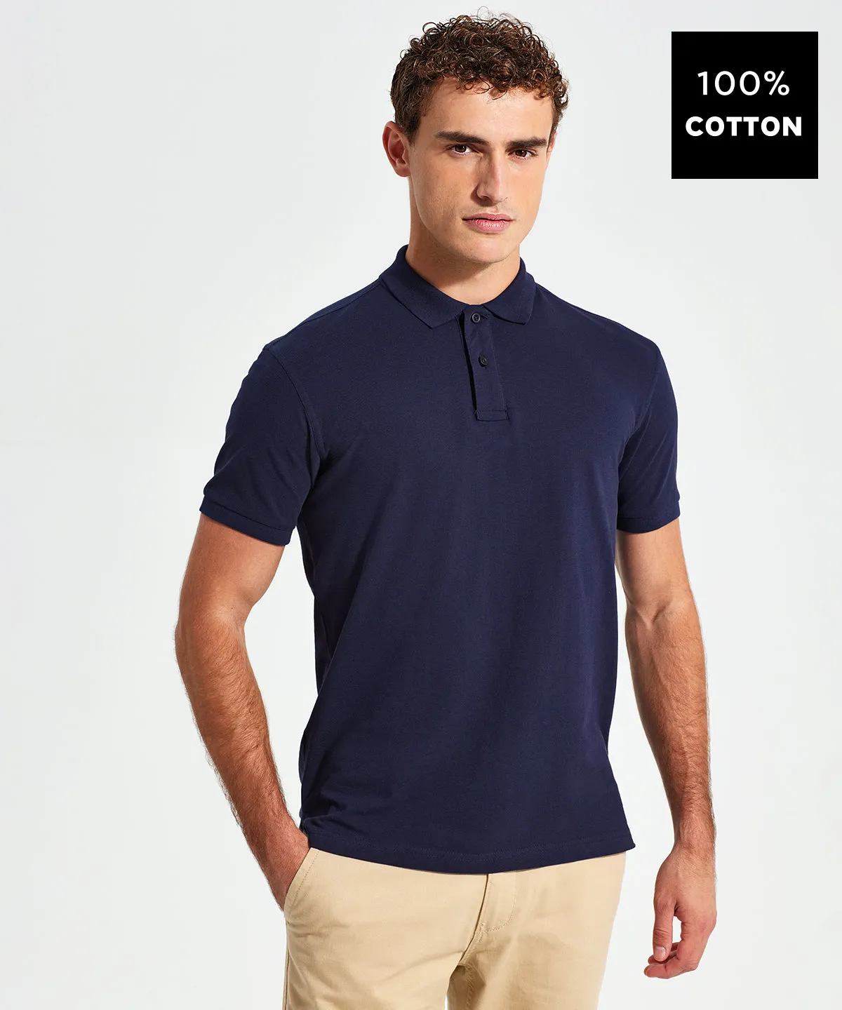 Mens Classic fit polo | Milk Chocolate