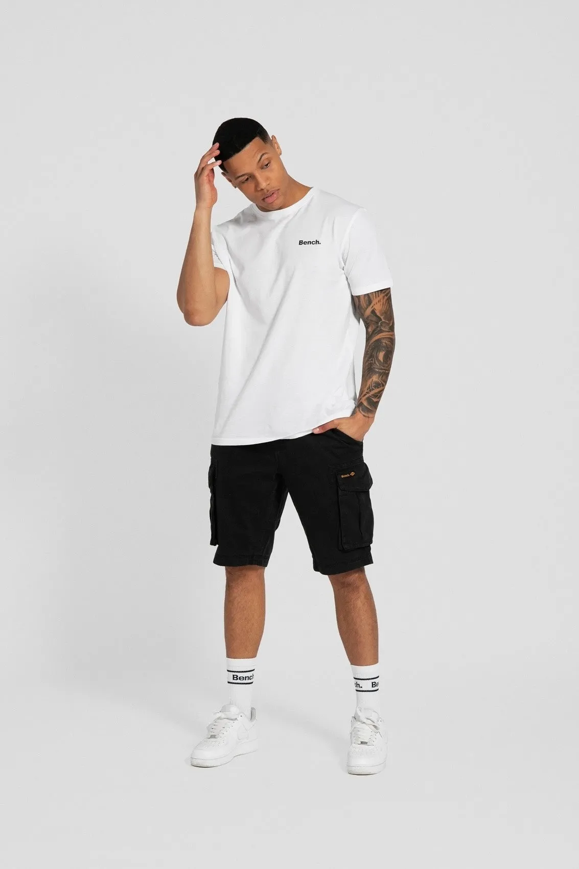 Mens 'NOAHS' Cargo Shorts - BLACK