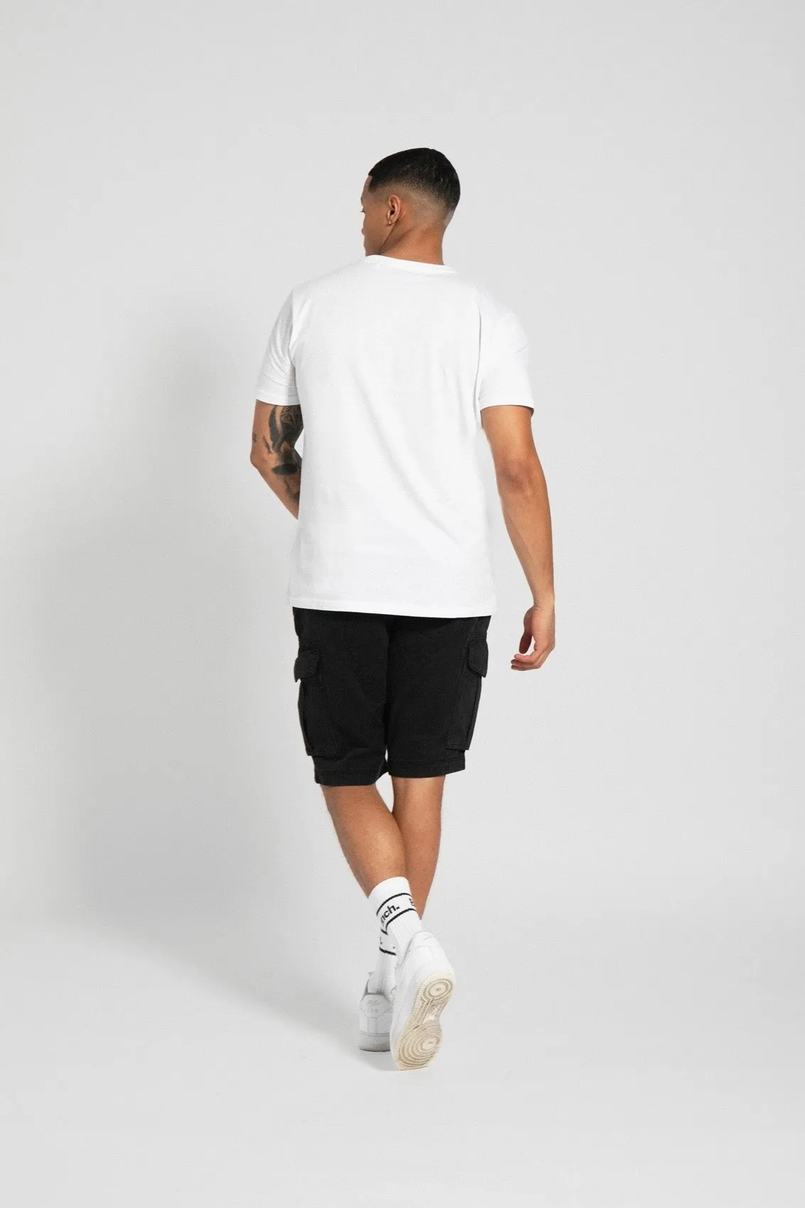 Mens 'NOAHS' Cargo Shorts - BLACK