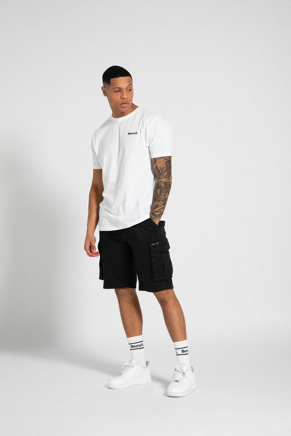 Mens 'NOAHS' Cargo Shorts - BLACK
