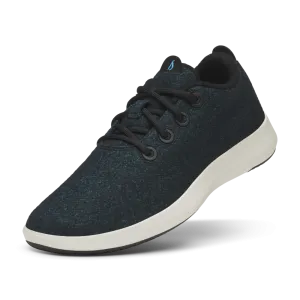 Men's Wool Runner Mizzles - Natural Black/Chasm Teal (Stony Cream Sole)