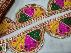 Multicolor Traditional Gota Trim Lace
