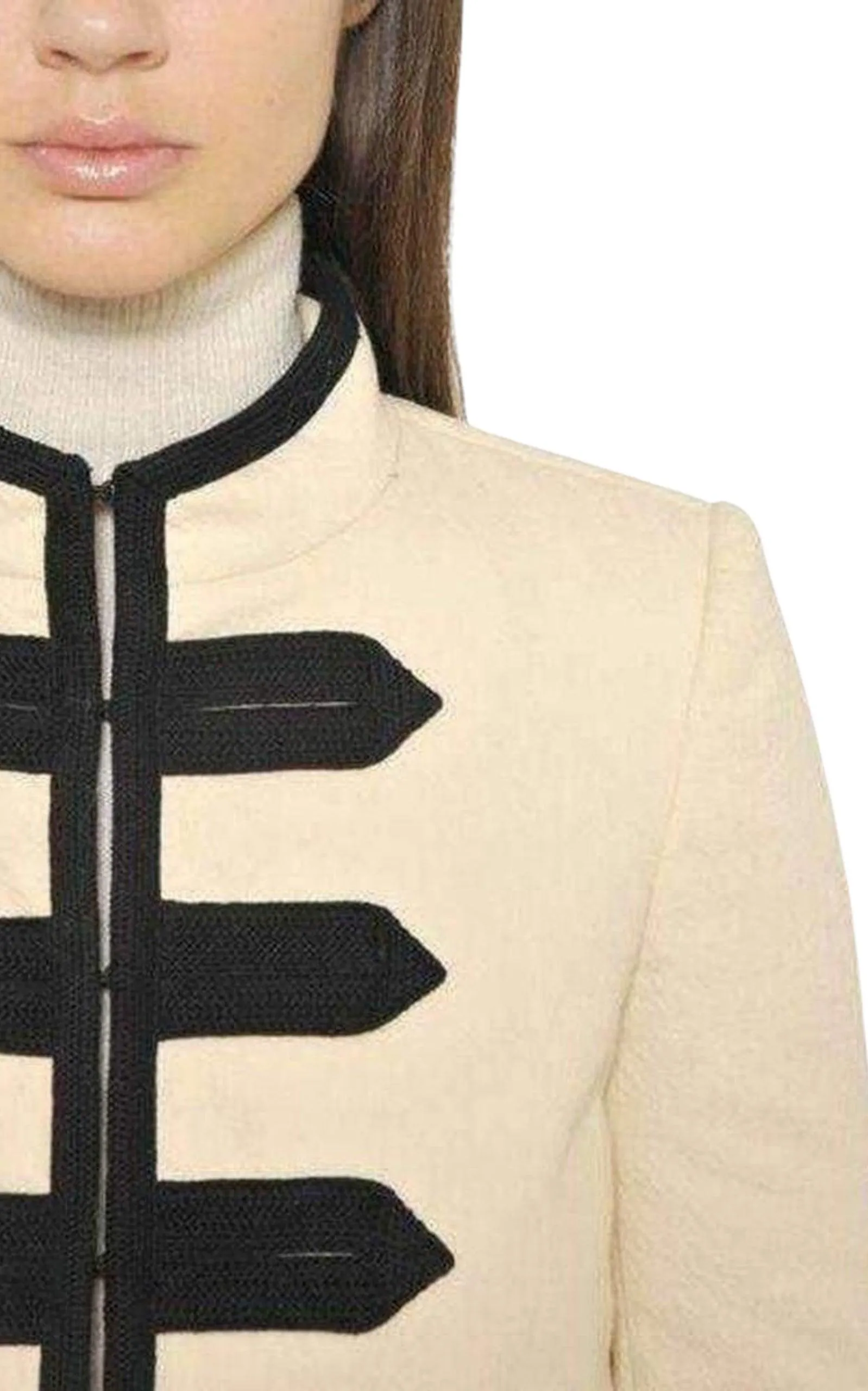 Natural Gabardine Military Jacket