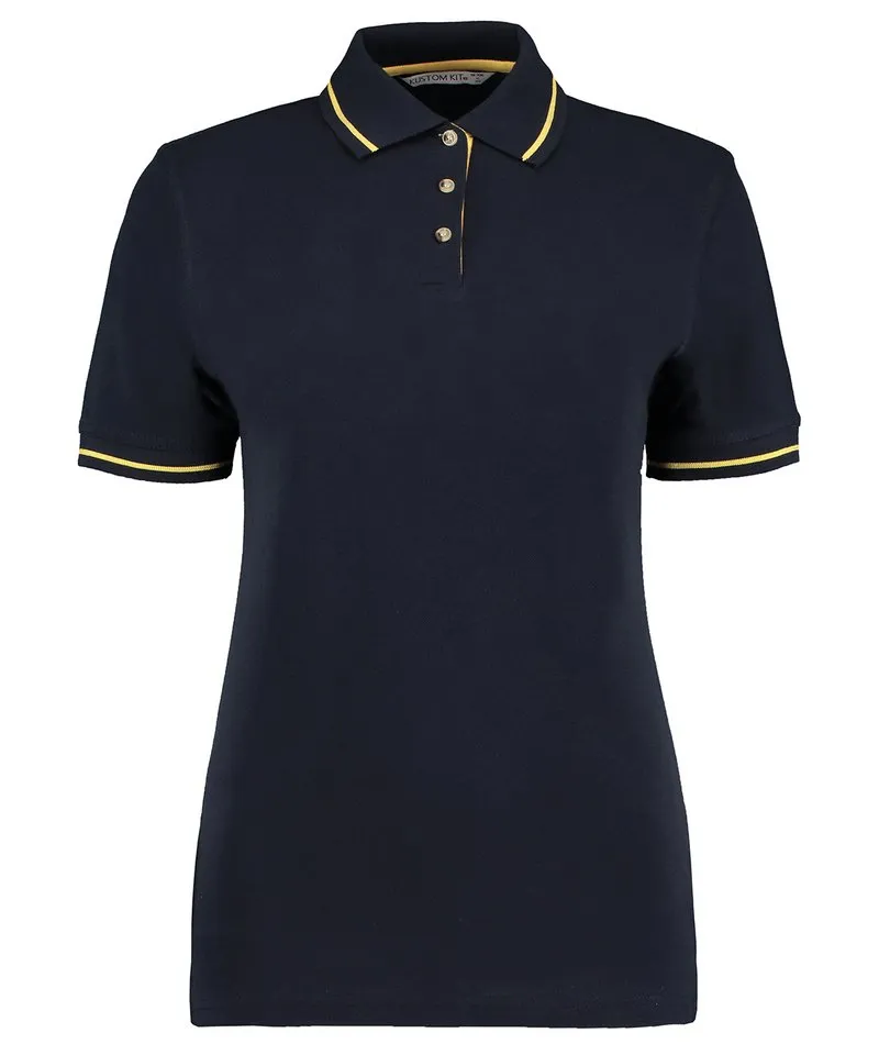 Navy/Sun Yellow - Women's St Mellion polo (classic fit)