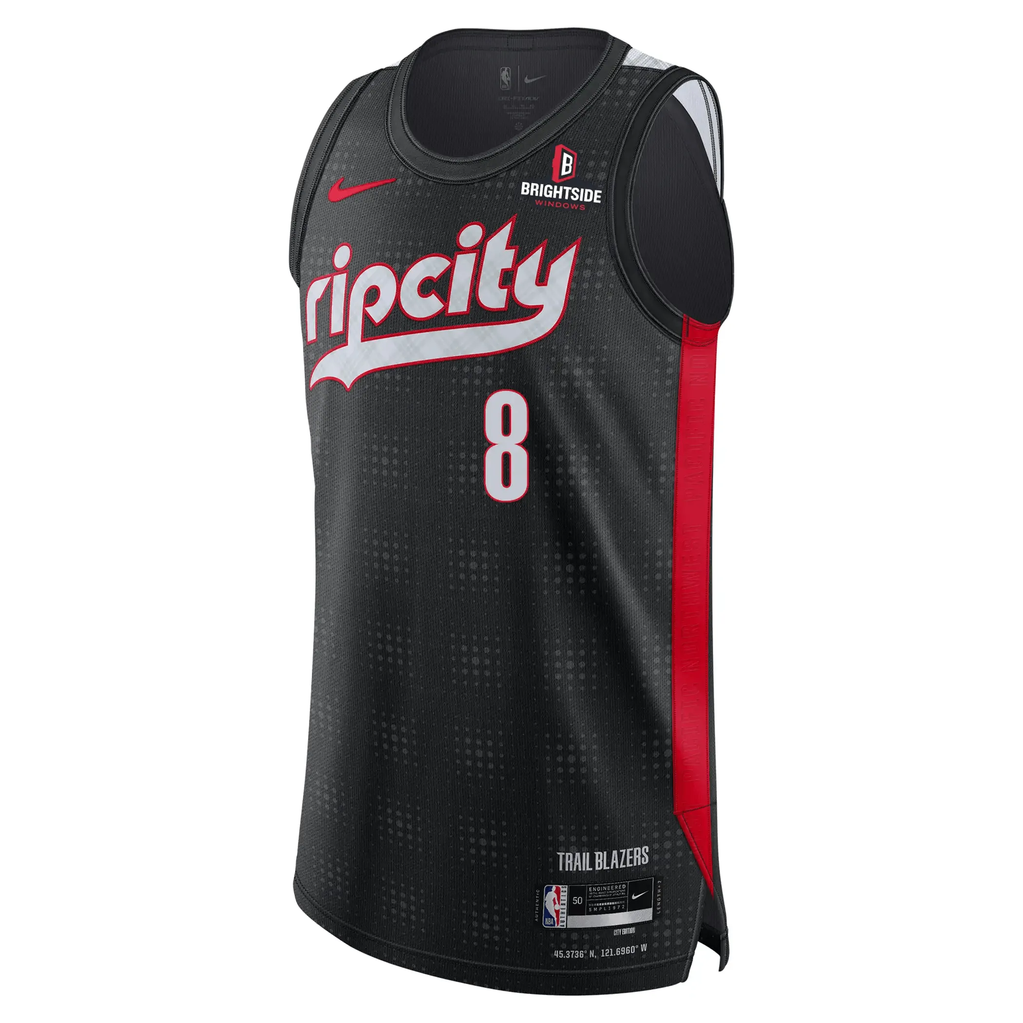 Nike Deni Avdija NBA Authentic Peak Plaid 24-25 City Edition Jersey