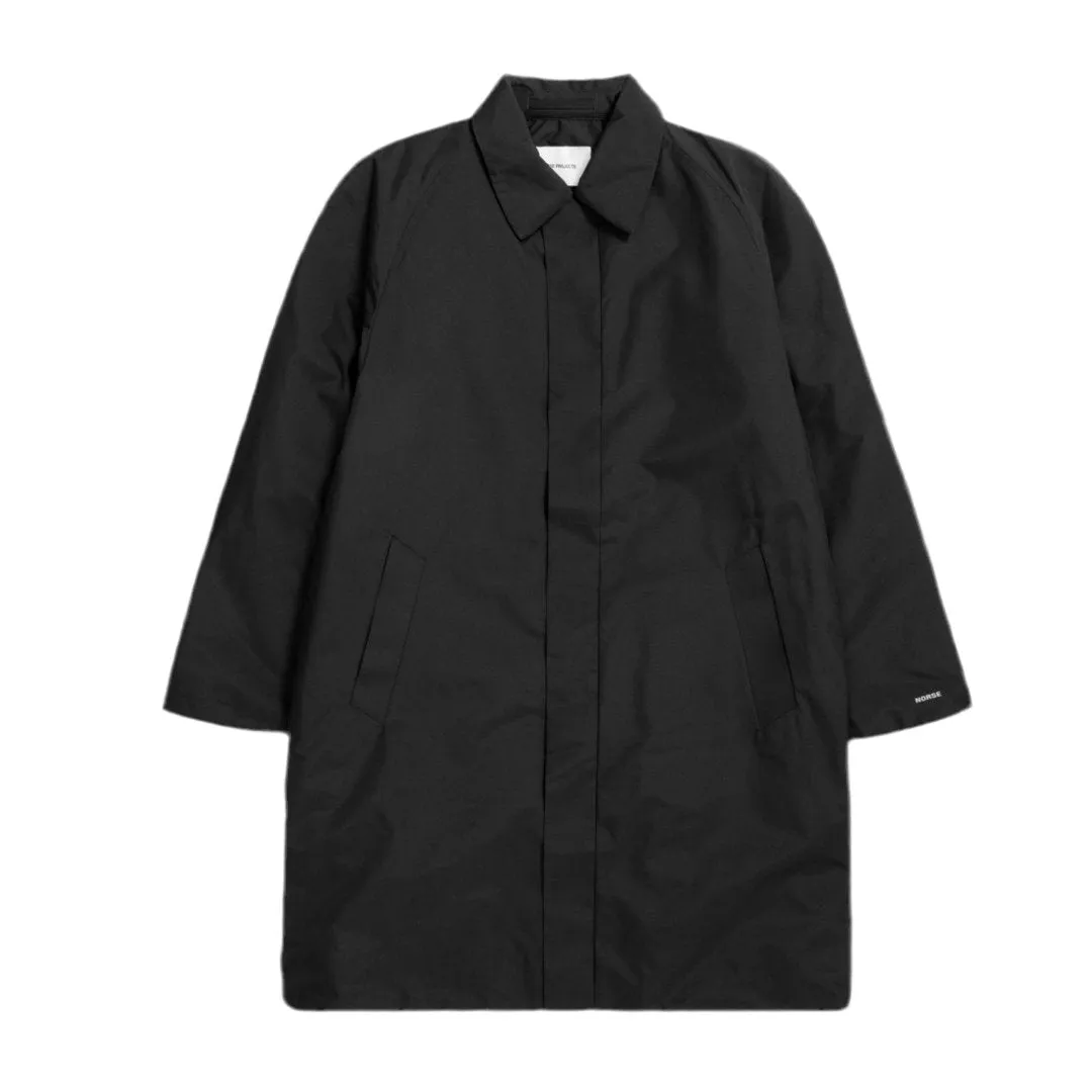 Norse Projects Vargo Gore-Tex Windstopper Raglan Mac Black