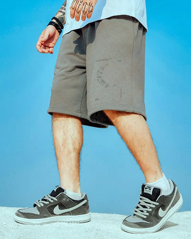 Oversize Moon Streetwear Shorts