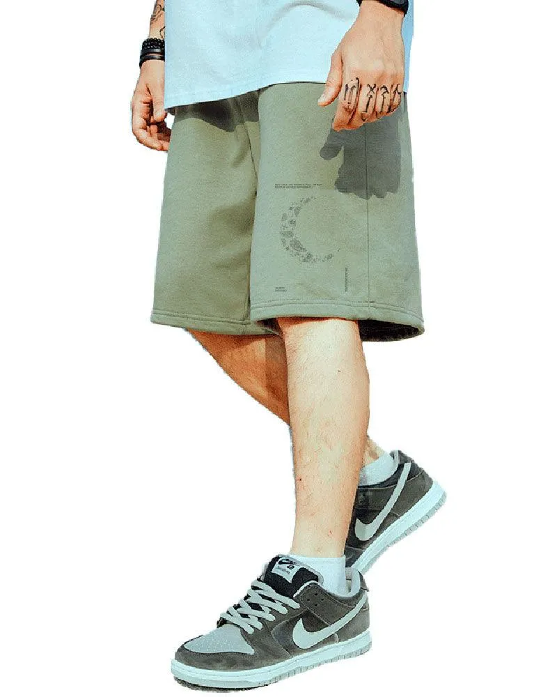 Oversize Moon Streetwear Shorts