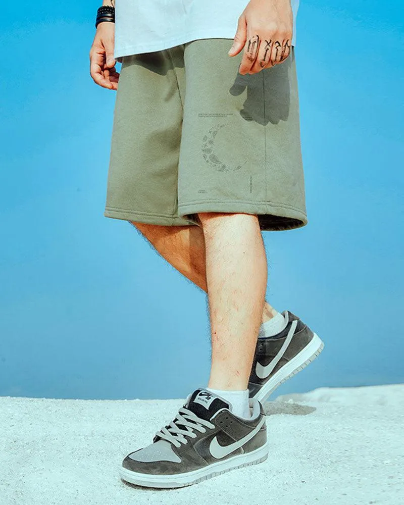 Oversize Moon Streetwear Shorts