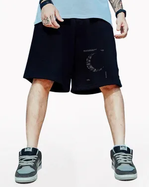 Oversize Moon Streetwear Shorts