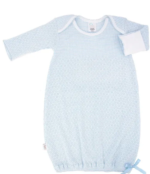 Paty Knit Gown with Picot Trim