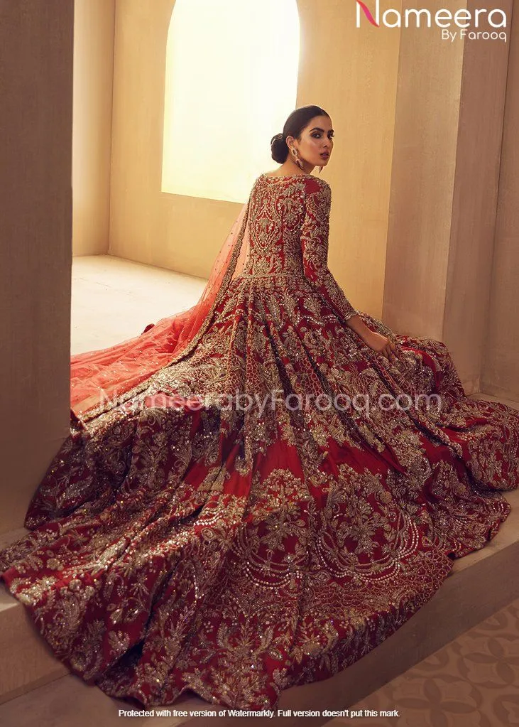 Premium Red Pakistani Designer Bridal Dresses #BN117