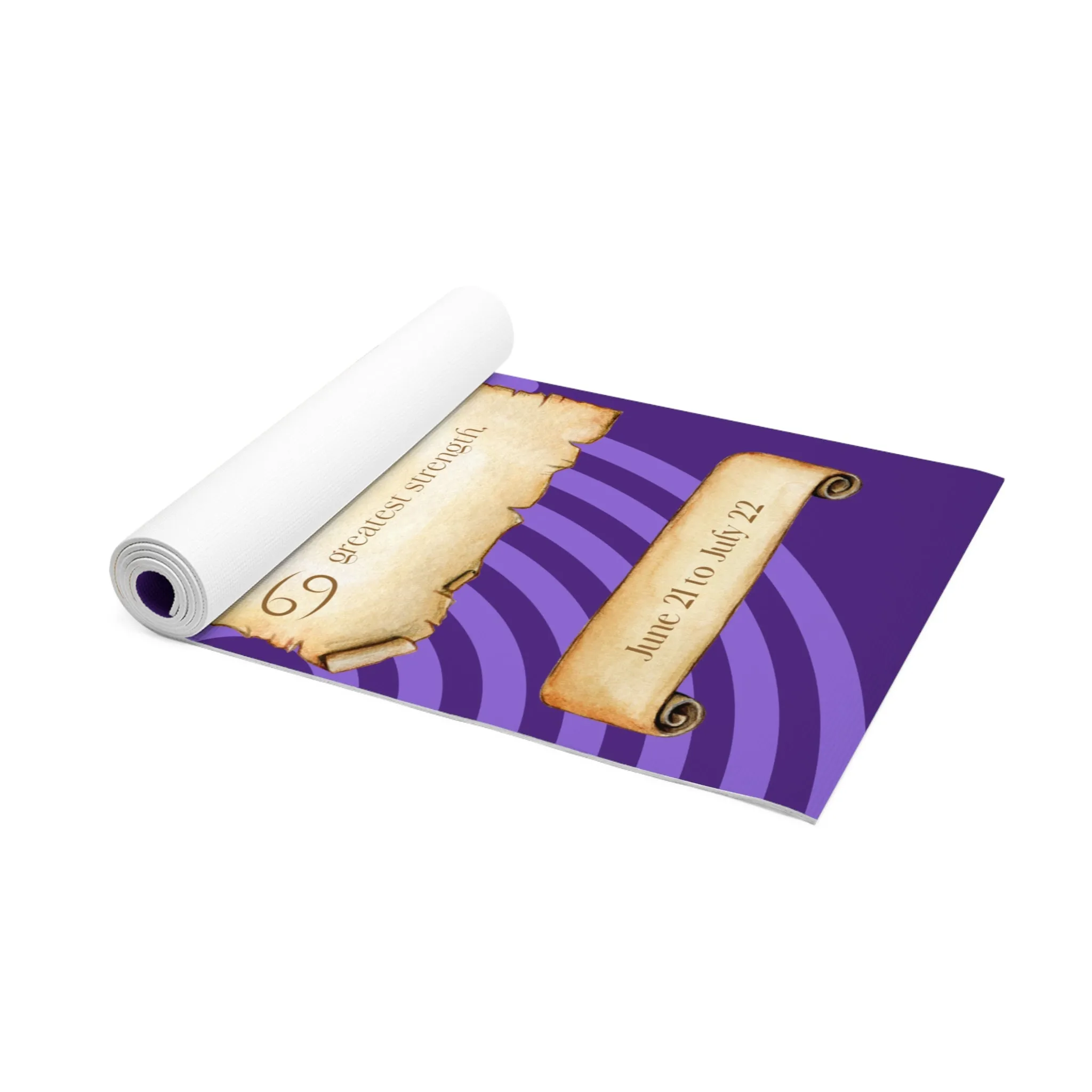 Purple Meditation Zodiac Cancer Foam Yoga Mat