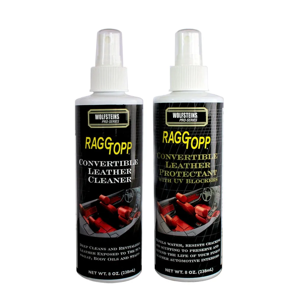 RAGGTOPP Leather Cleaner & Protectant Kit with Leather Interior Cleaning Brush