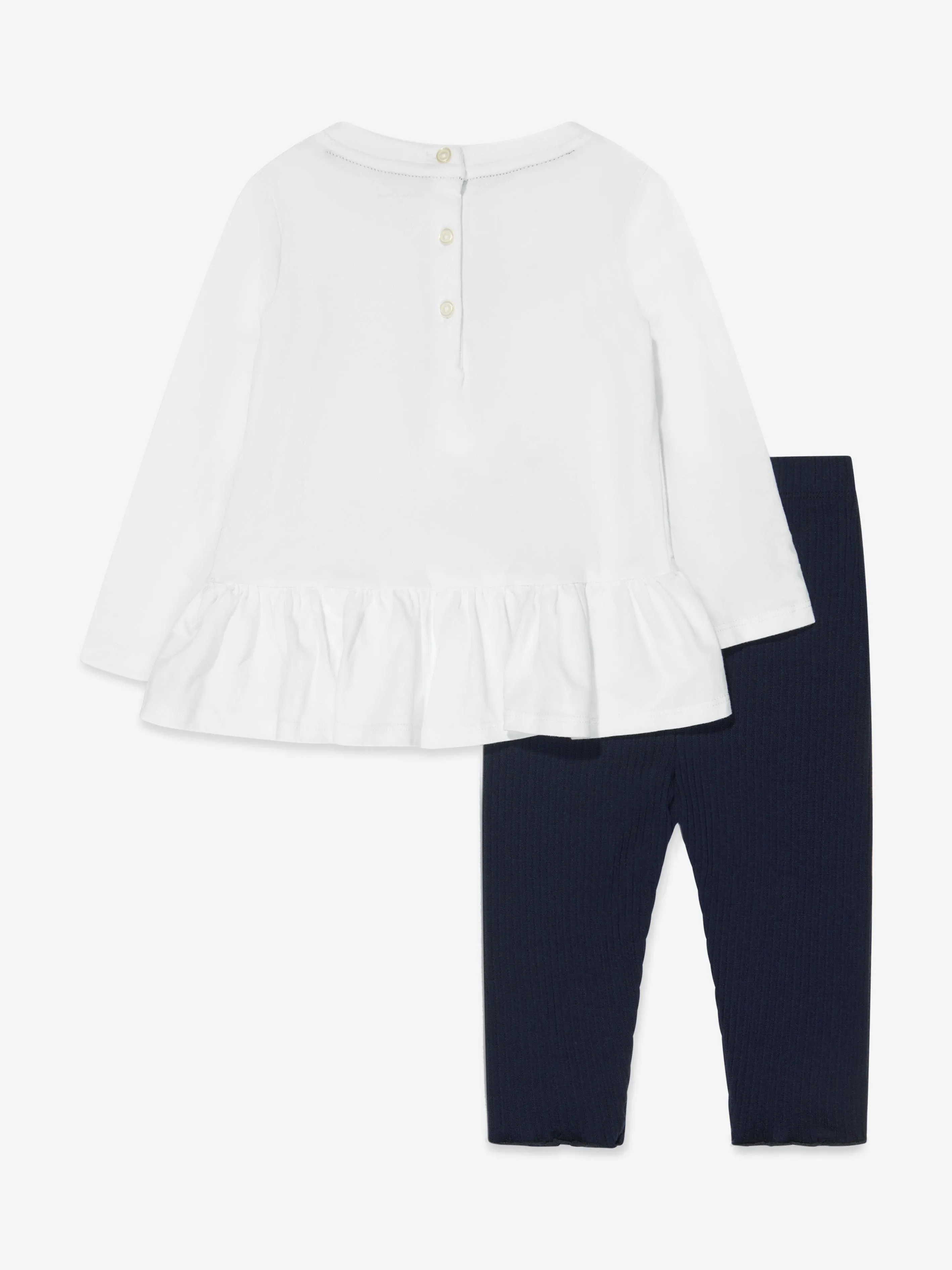 Ralph Lauren Baby Girls Leggings Set in White
