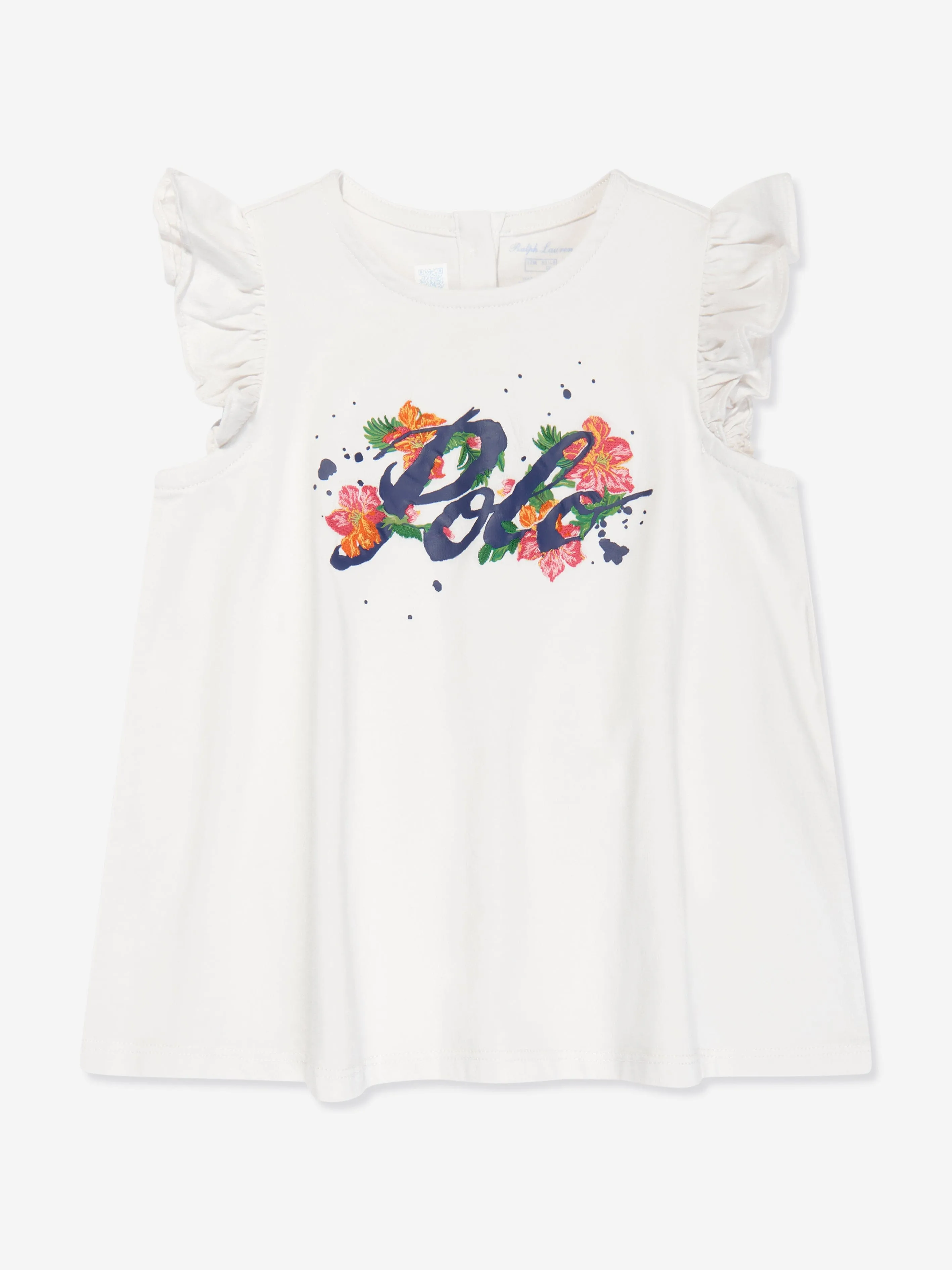 Ralph Lauren Baby Girls Top And Leggings Set in White