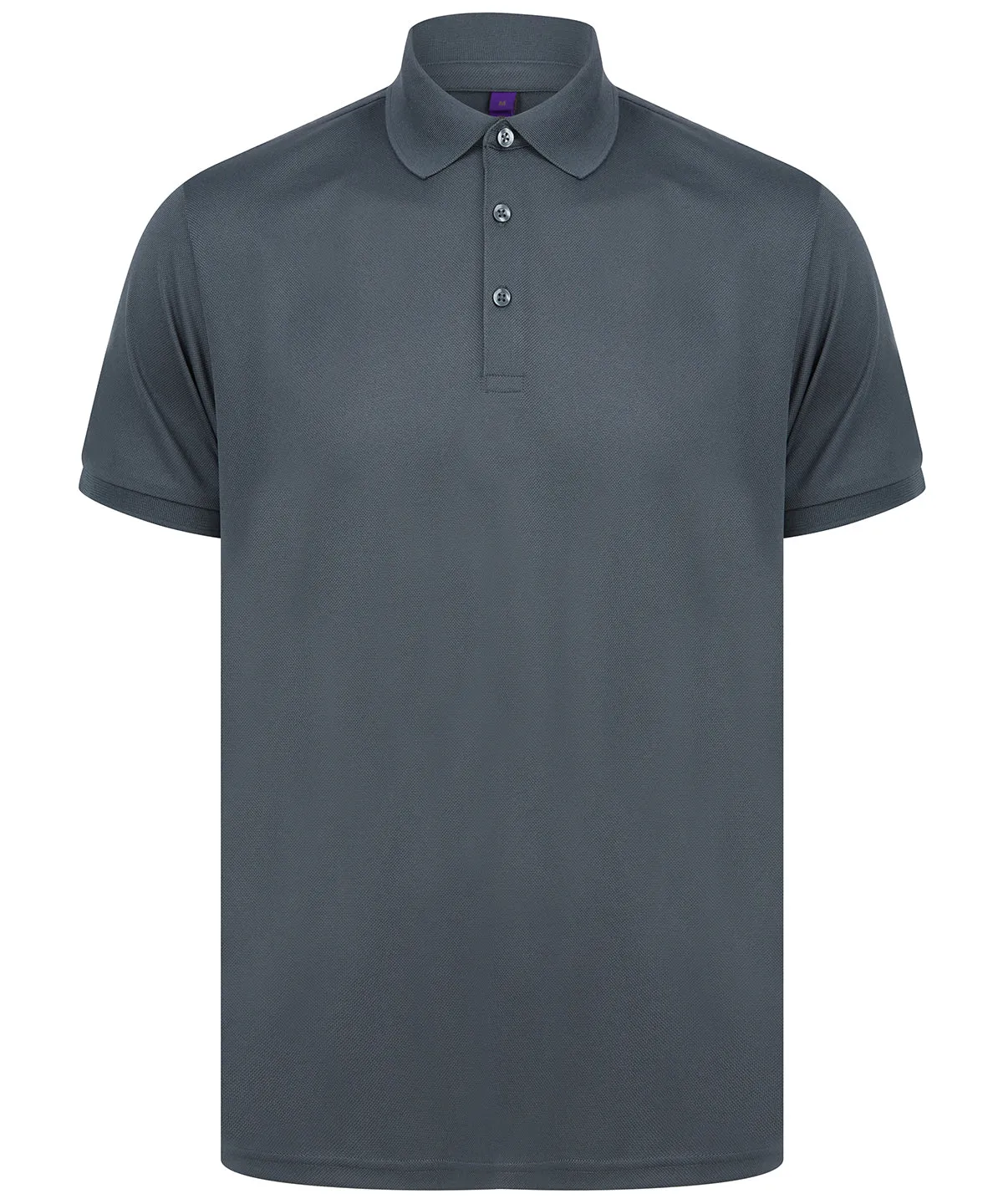 Recycled polyester polo shirt | Charcoal