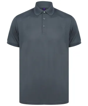 Recycled polyester polo shirt | Charcoal