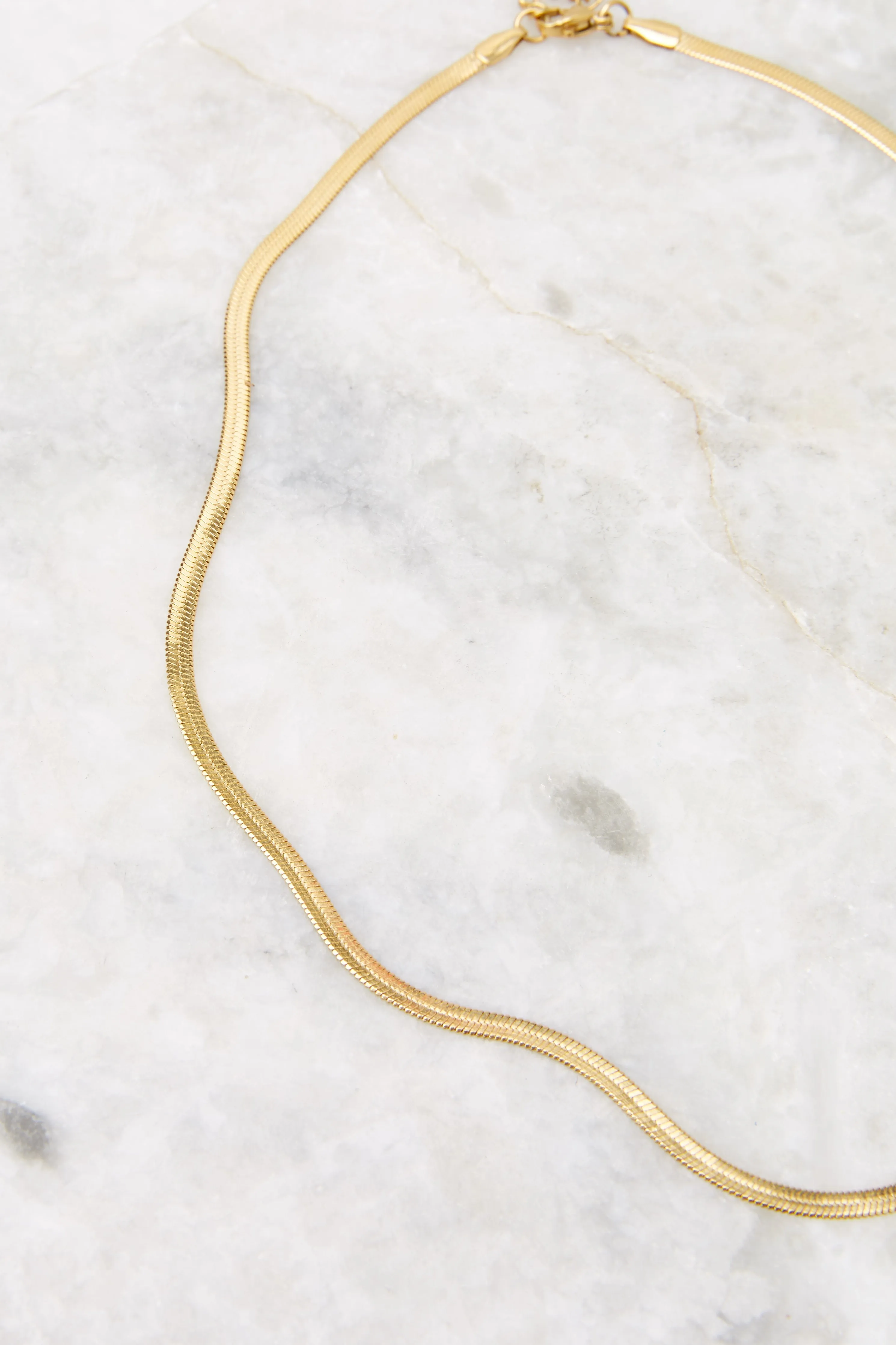 Retro Revival Gold Necklace