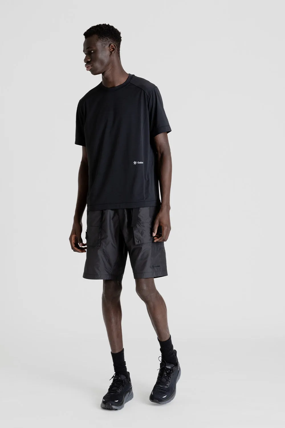 Rip-stop Cargo Shorts - Black