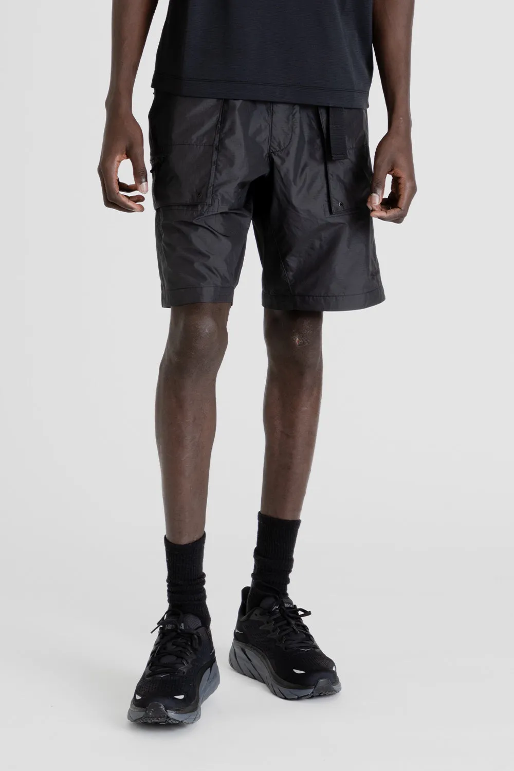 Rip-stop Cargo Shorts - Black