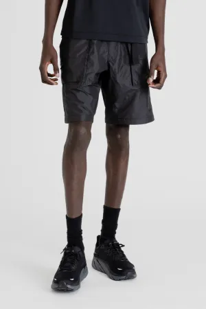 Rip-stop Cargo Shorts - Black