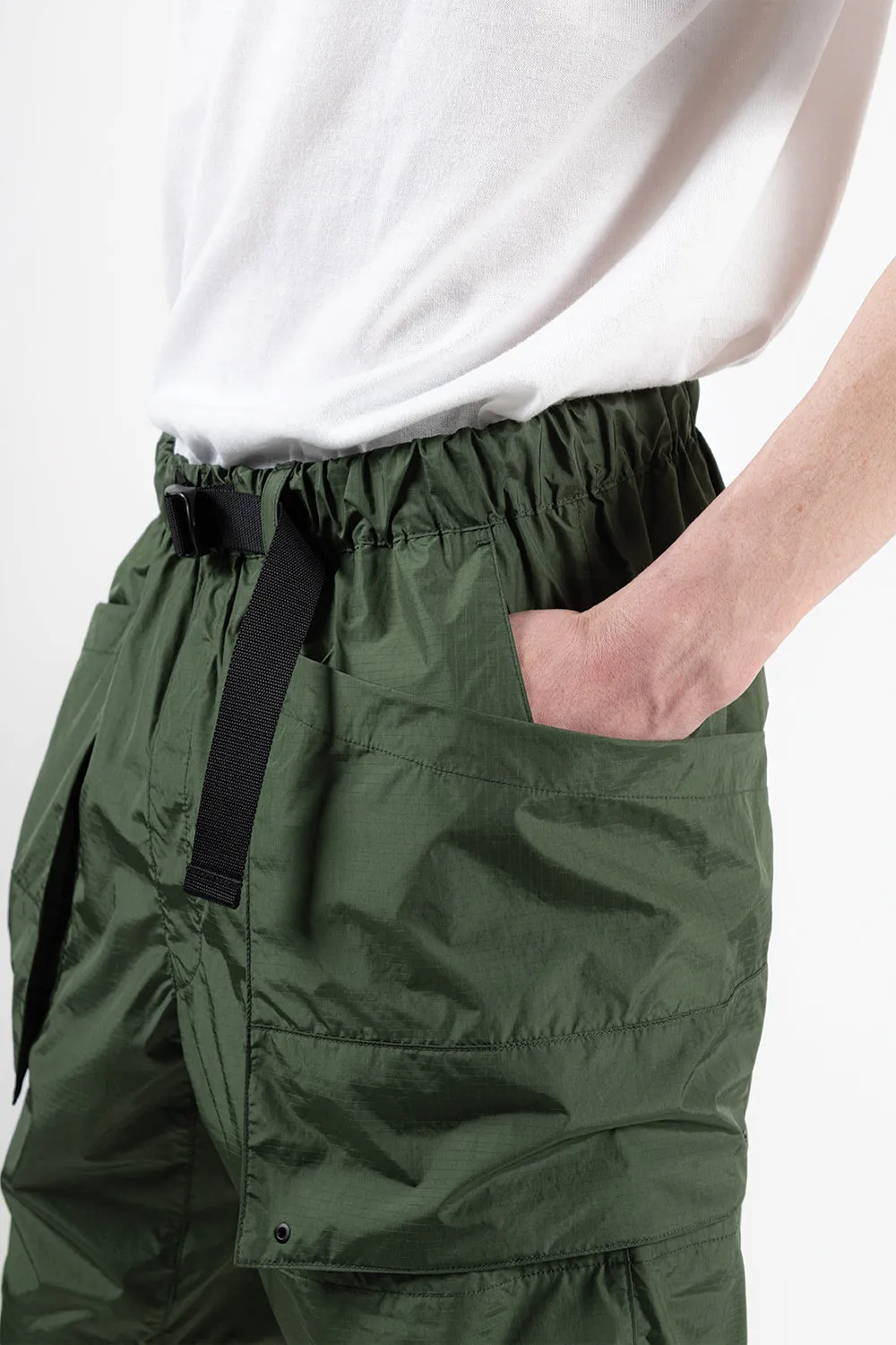 Rip-Stop Mount Cargo Shorts - Khaki Green