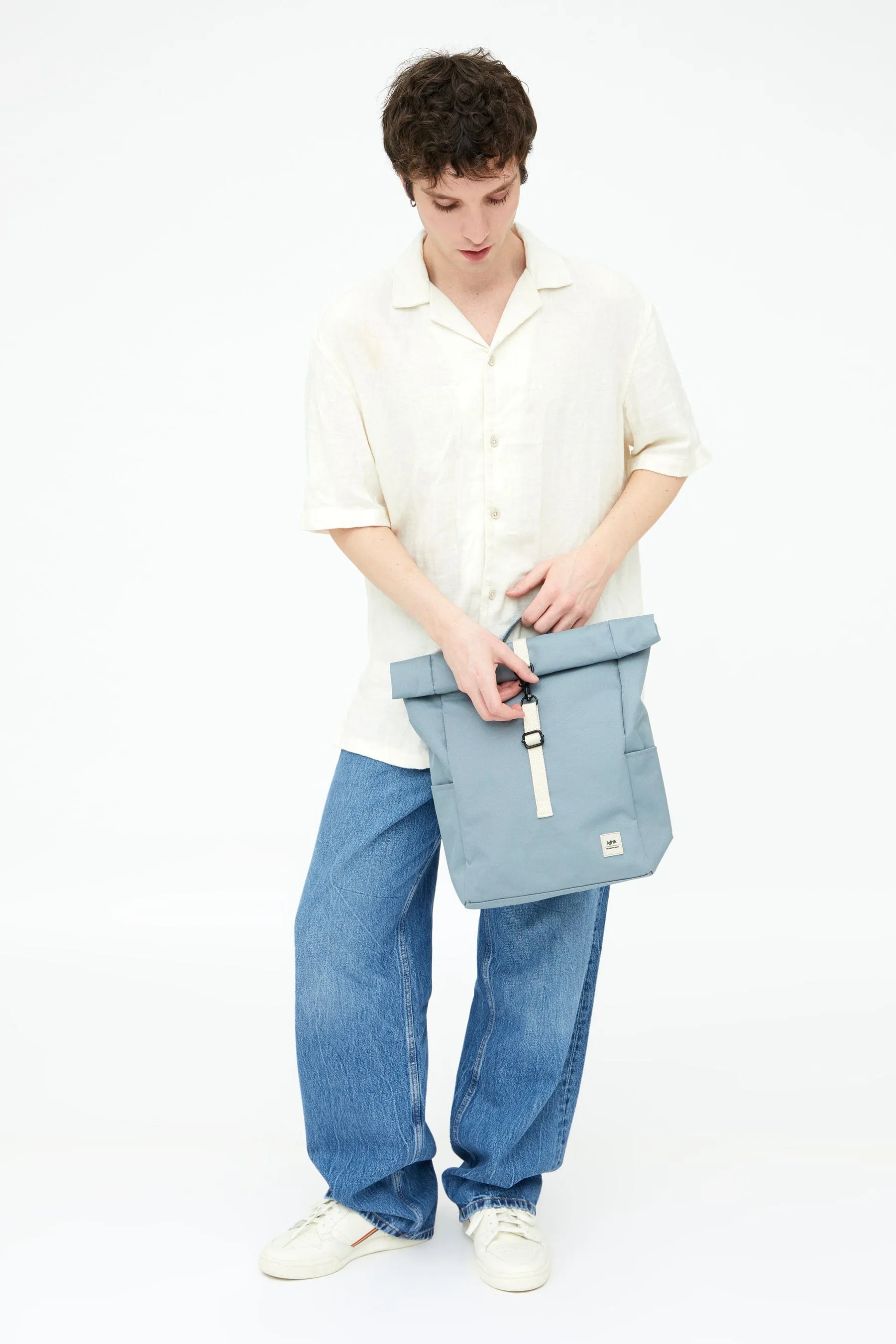 Roll Mini Backpack Stone Blue