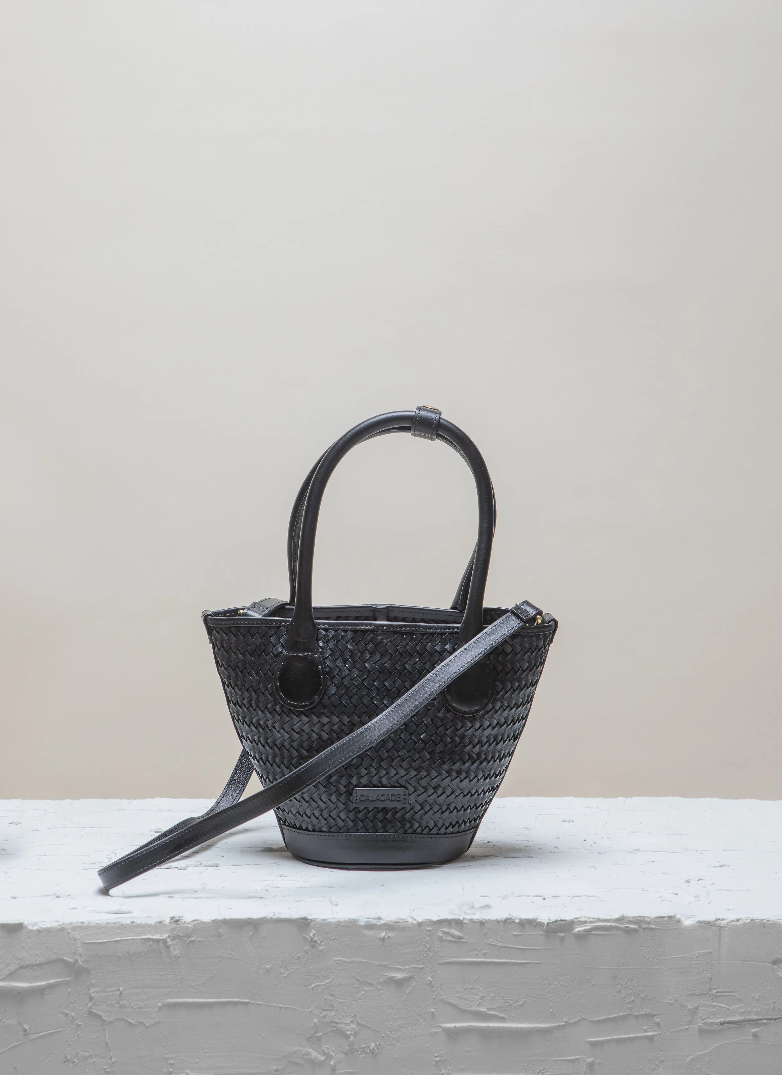 SANDHI Mini Black Twill Shoulder bag