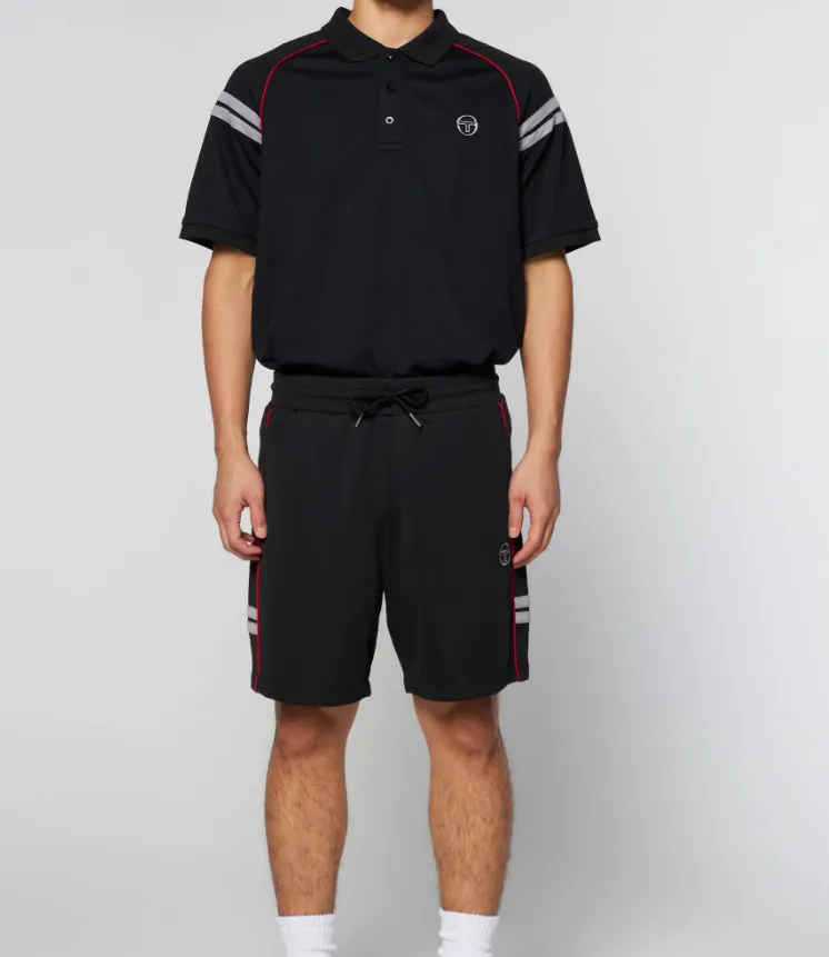 SERGIO TACCHINI ASCOT POLO SHORTS SET - Men’s- BLACK