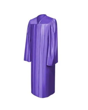 Shiny Purple Bachelors Graduation Gown - College & University