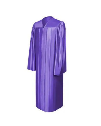 Shiny Purple Bachelors Graduation Gown - College & University