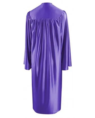 Shiny Purple Bachelors Graduation Gown - College & University