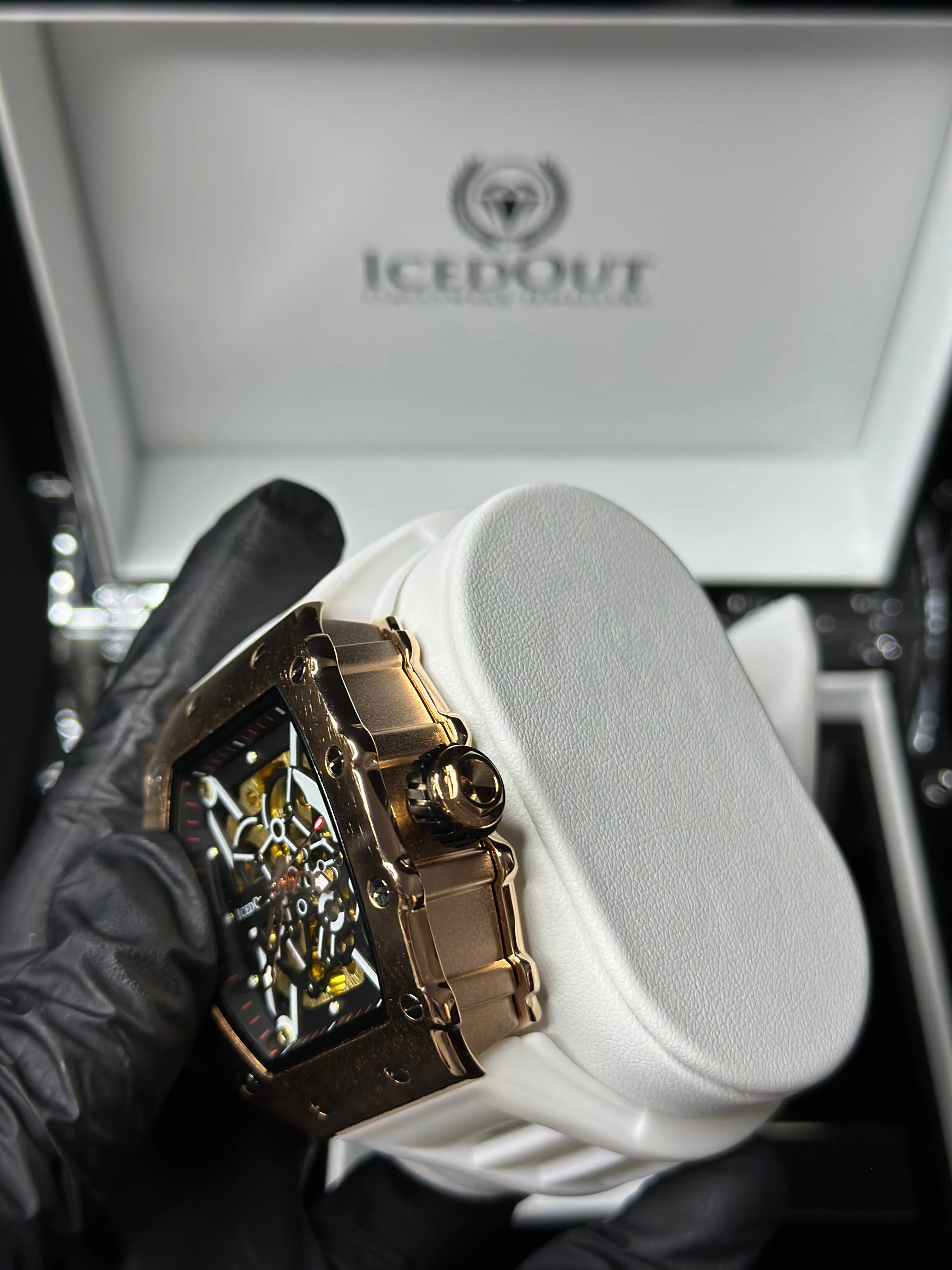 Skeleton Watch - gold/white
