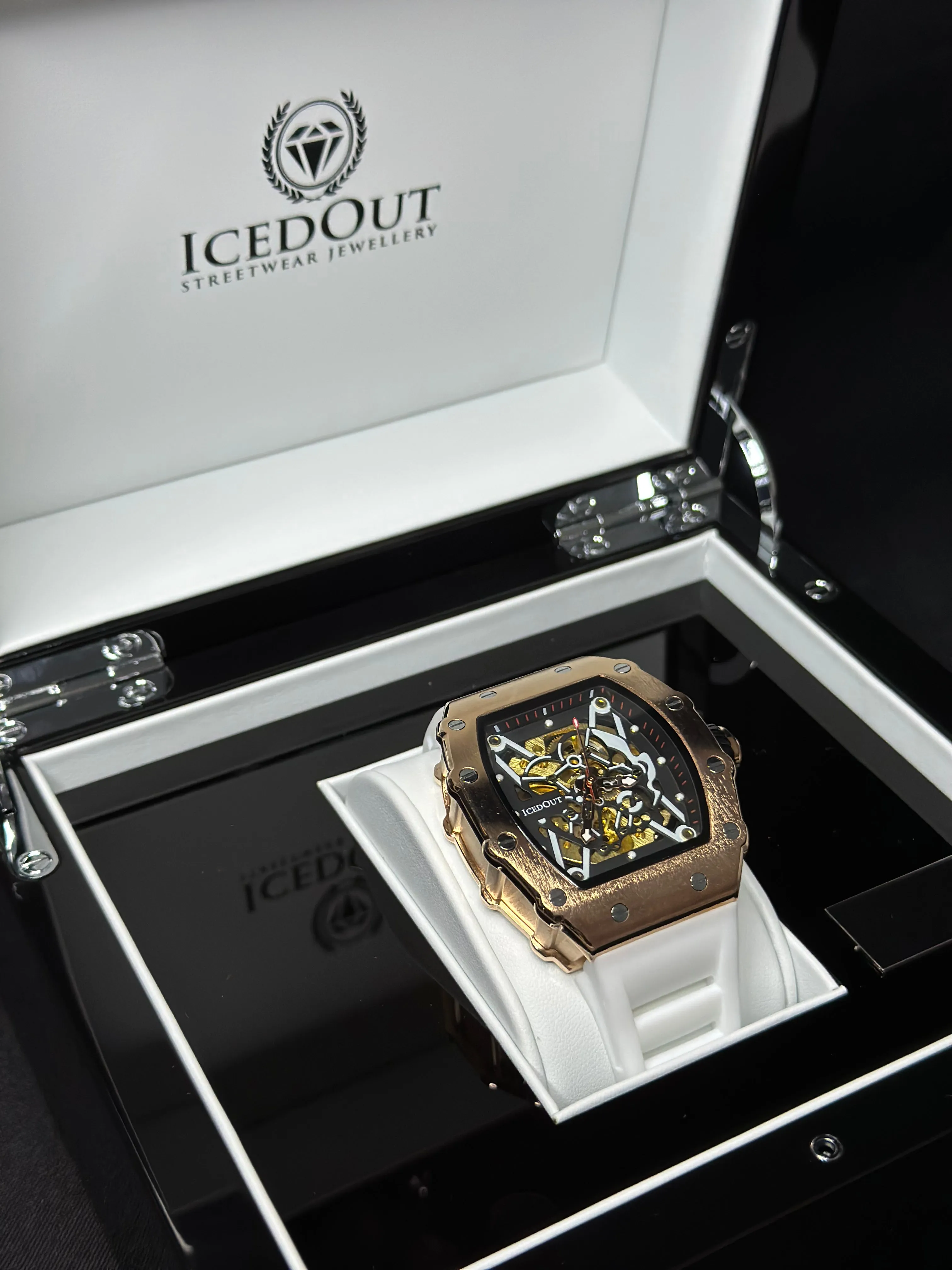 Skeleton Watch - gold/white