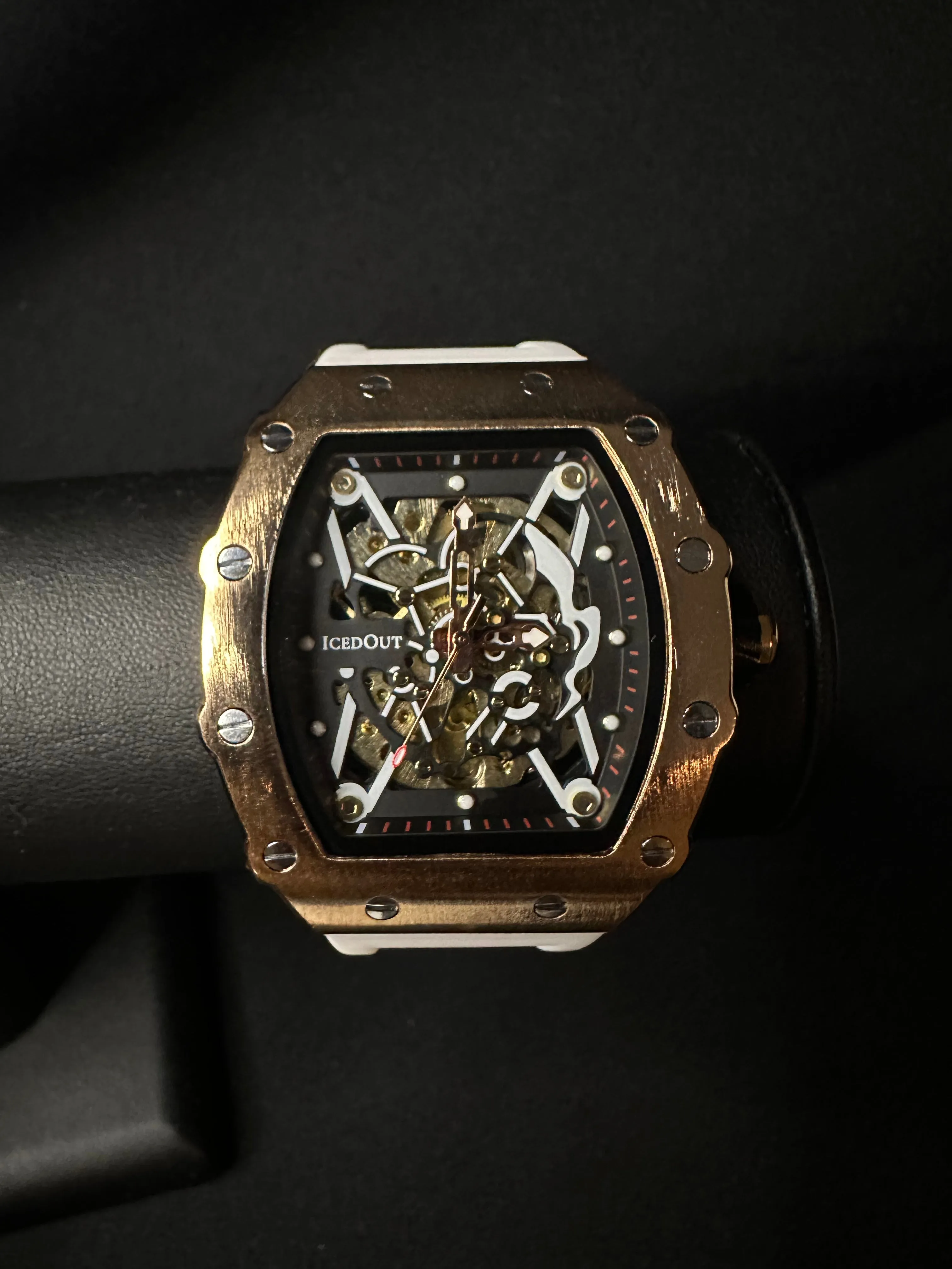 Skeleton Watch - gold/white