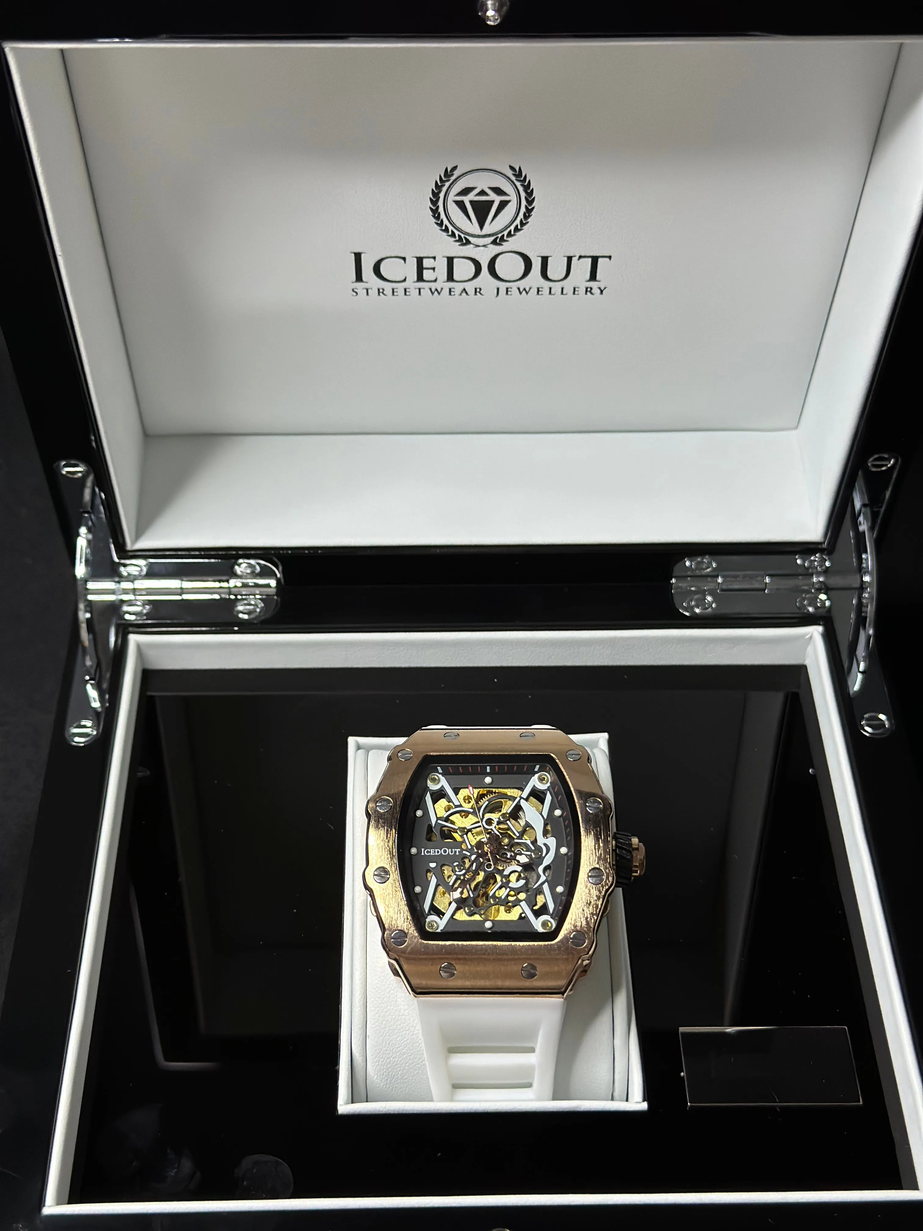 Skeleton Watch - gold/white