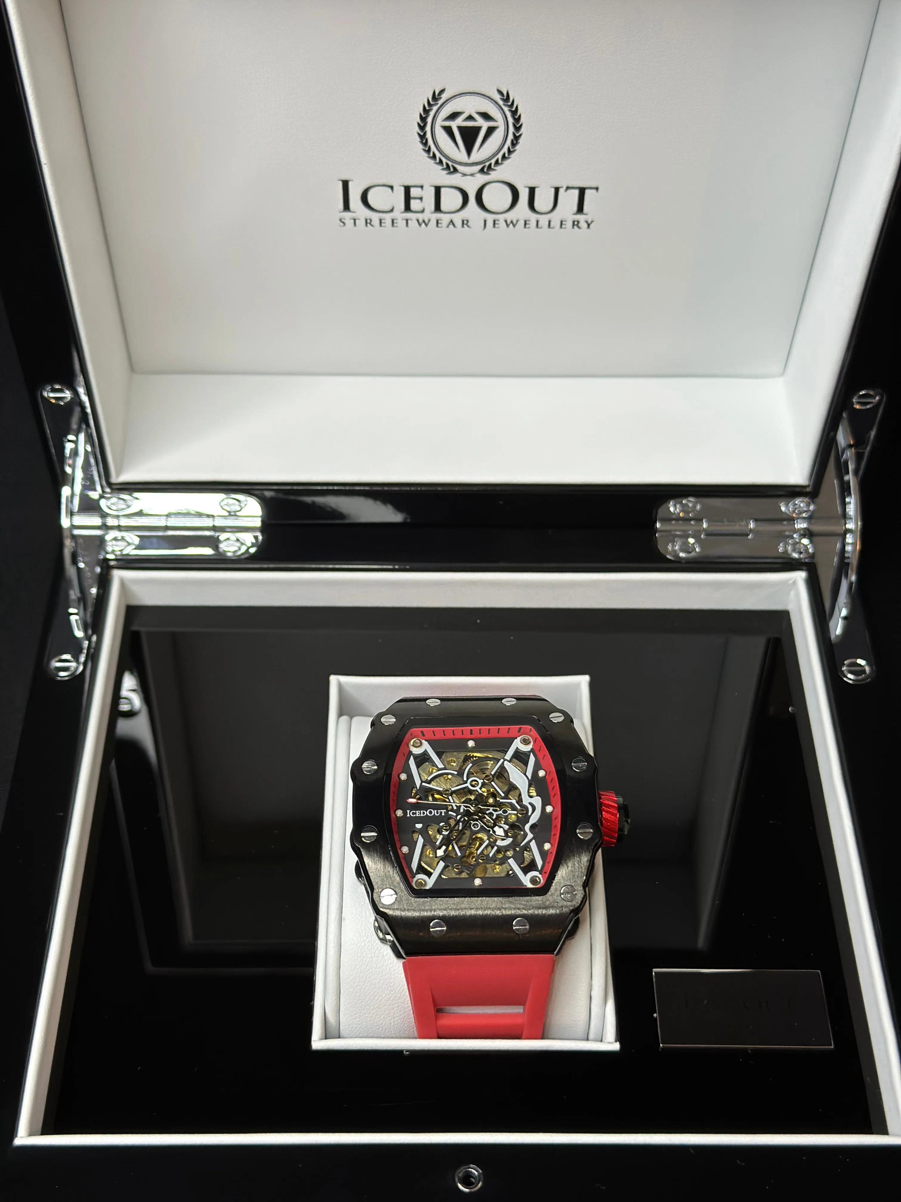 Skeleton Watch - red/black