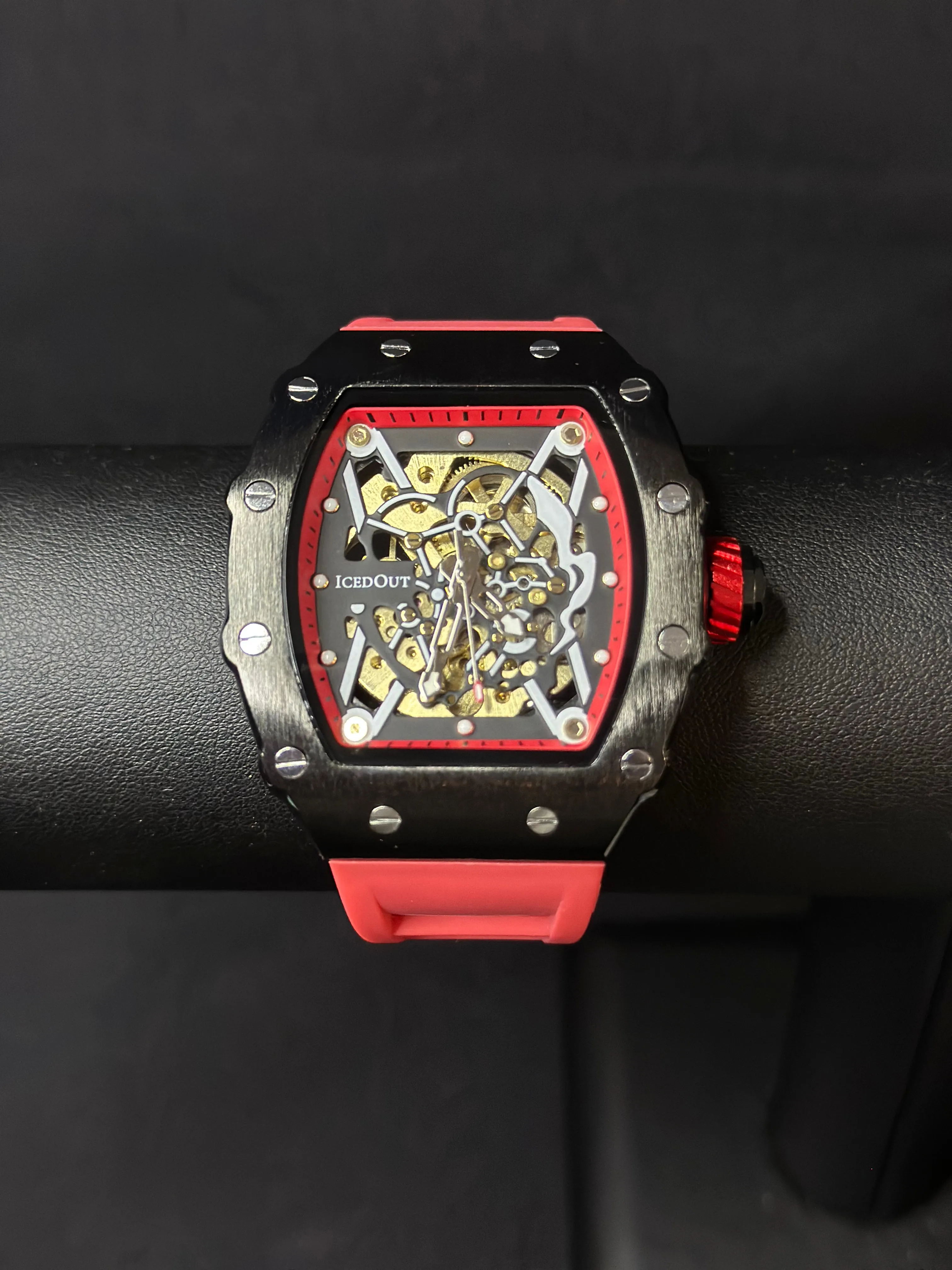 Skeleton Watch - red/black